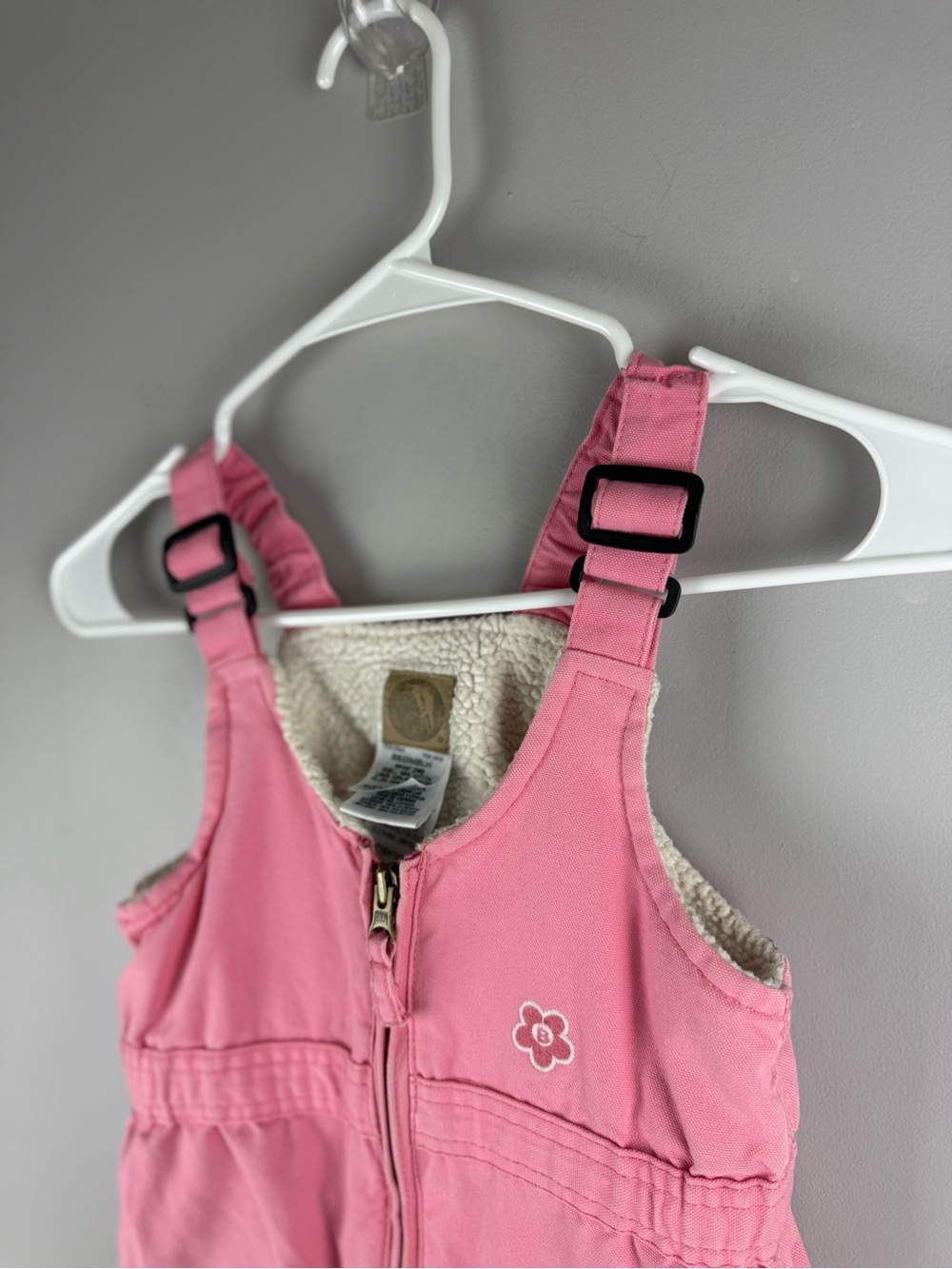 Berne Baby Toddler Girls Pink Insulated Adjustable Overalls Coveralls SZ 24M